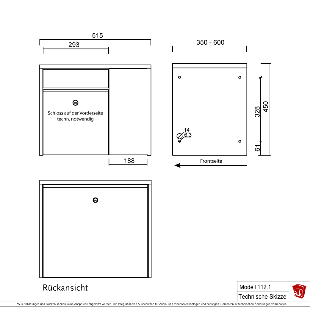 Briefkasten Modell 112.1