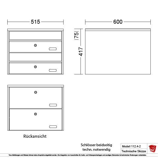 Briefkasten Modell 112.4-2