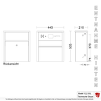 Durchwurfbriefkasten 12.2XXL