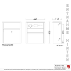 Durchwurfbriefkasten 12.7XXL