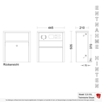 Durchwurfbriefkasten 12.8XXL