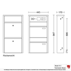 Durchwurfbriefkasten 16.1