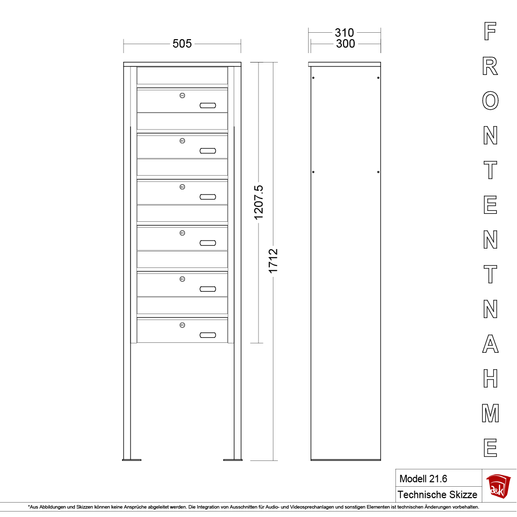 Standbriefkasten 21.6