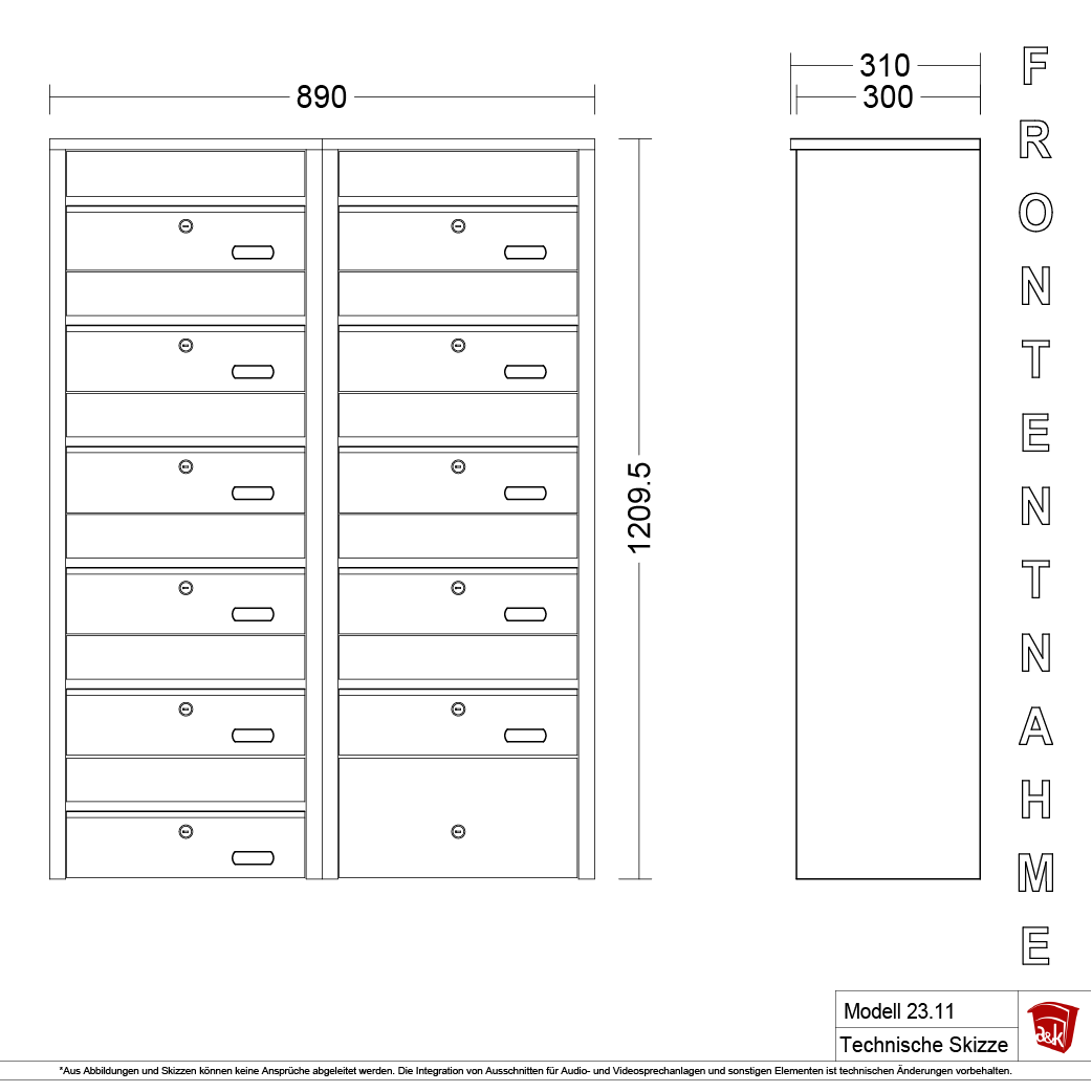 Briefkastenanlage 23.11