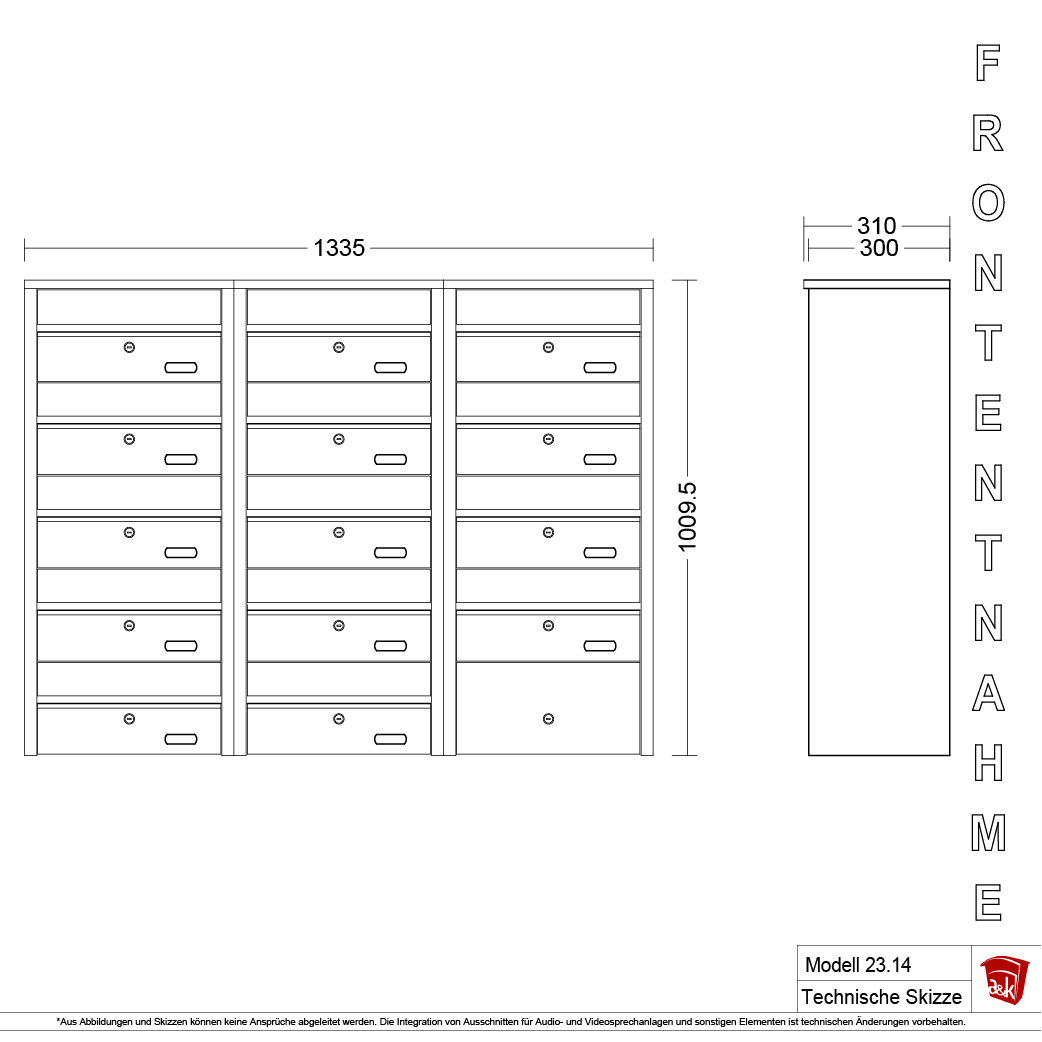Briefkastenanlage 23.14