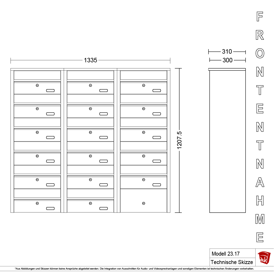 Briefkastenanlage 23.17