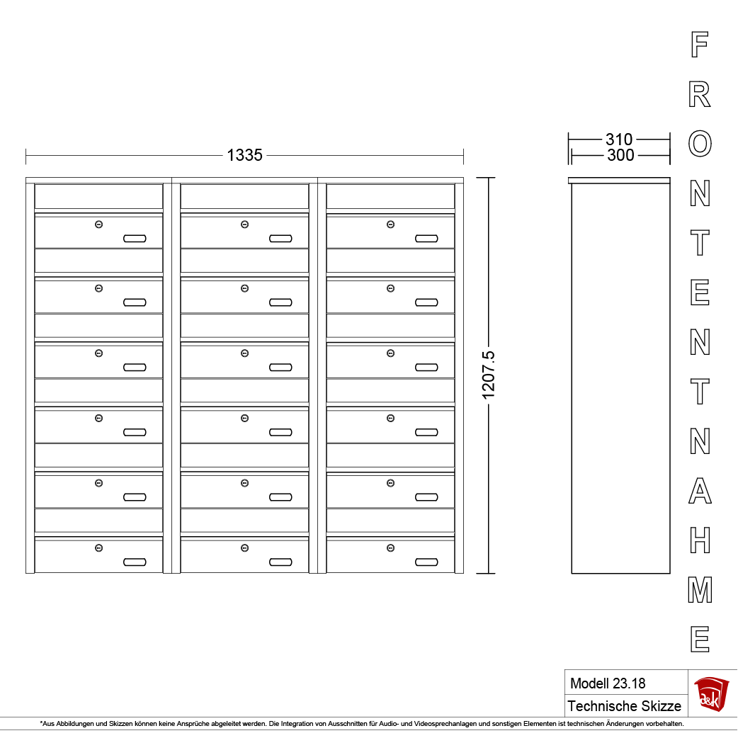 Briefkastenanlage 23.18