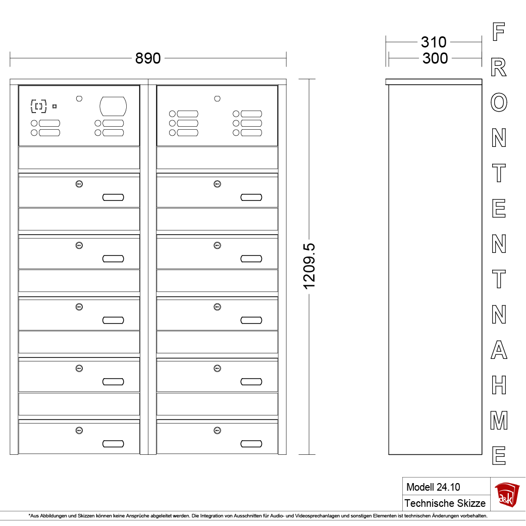 Briefkastenanlage 24.10
