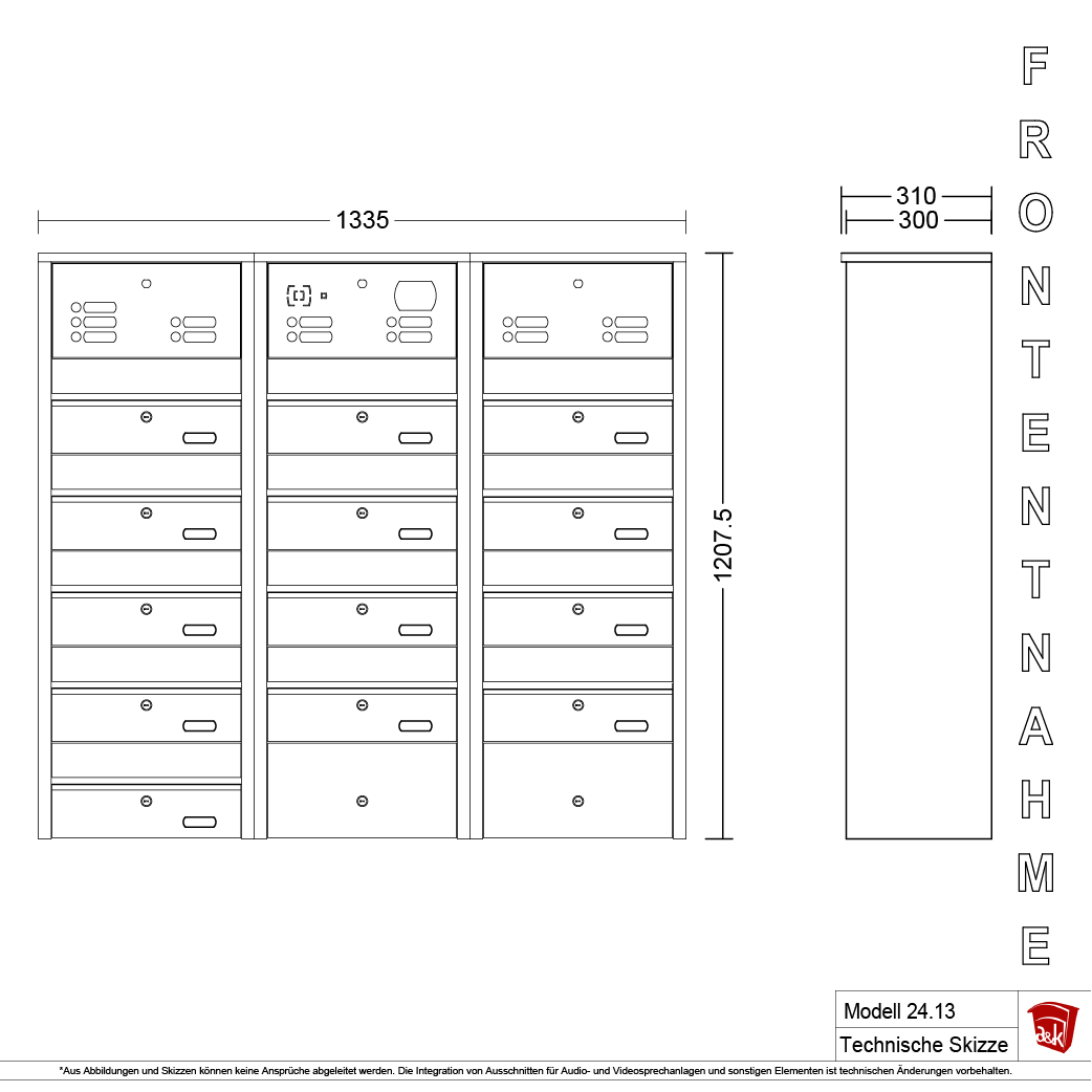 Briefkastenanlage 24.13