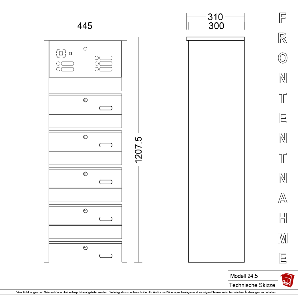 Briefkastenanlage 24.5