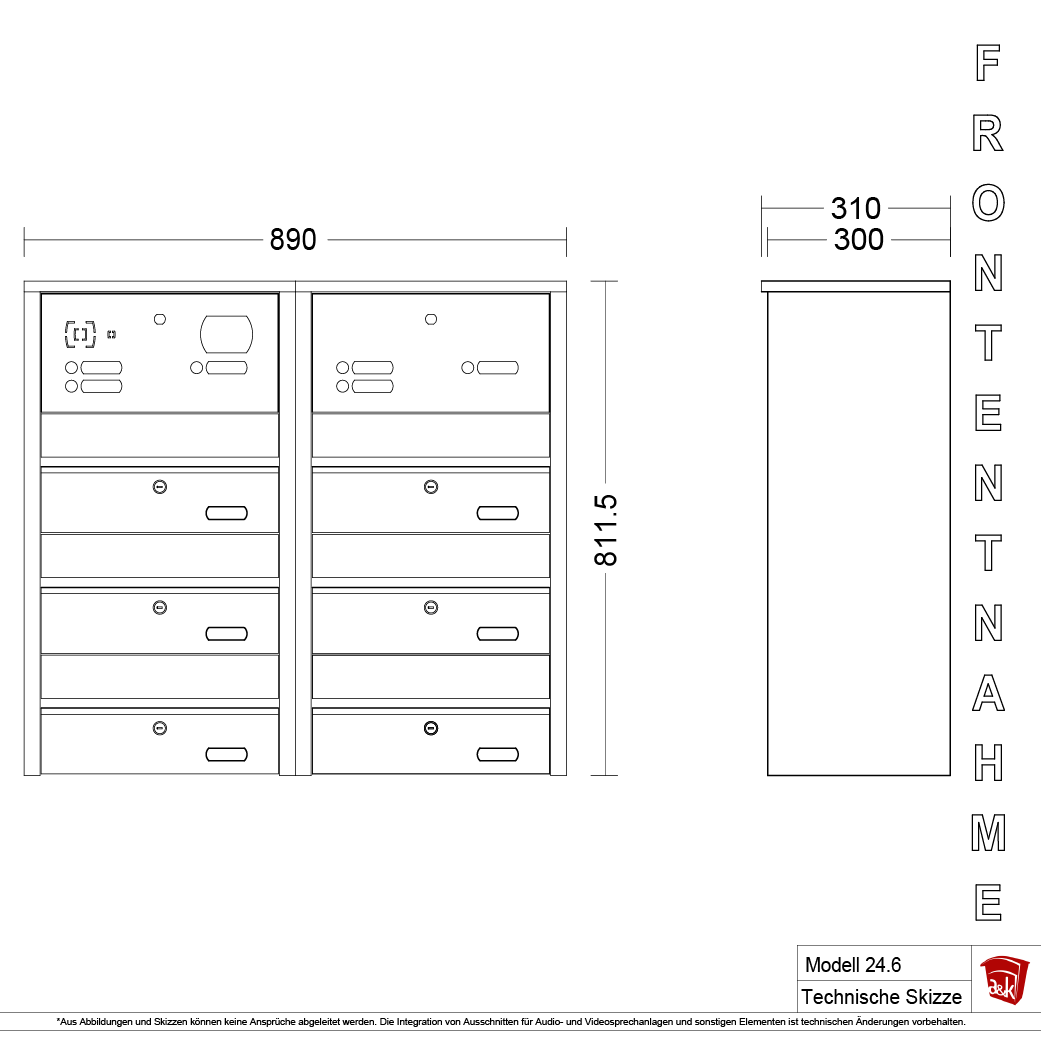 Briefkastenanlage 24.6
