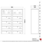 Briefkastenanlage 24.8