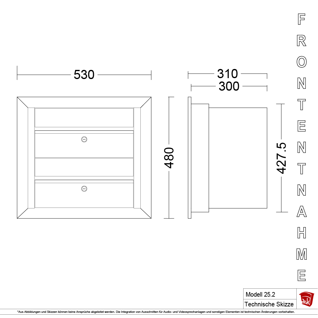 Mauerbriefkasten 25.2