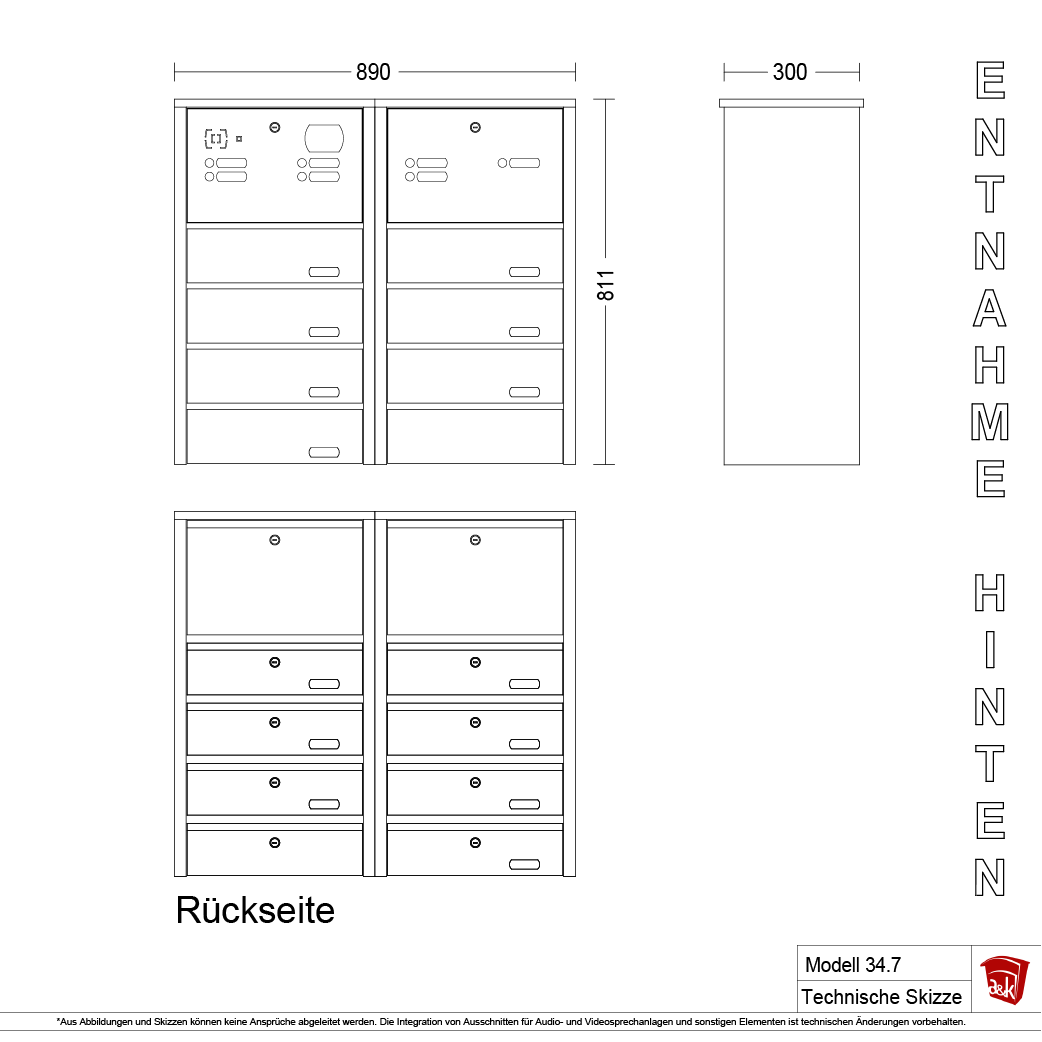 Briefkastenanlage 34.7