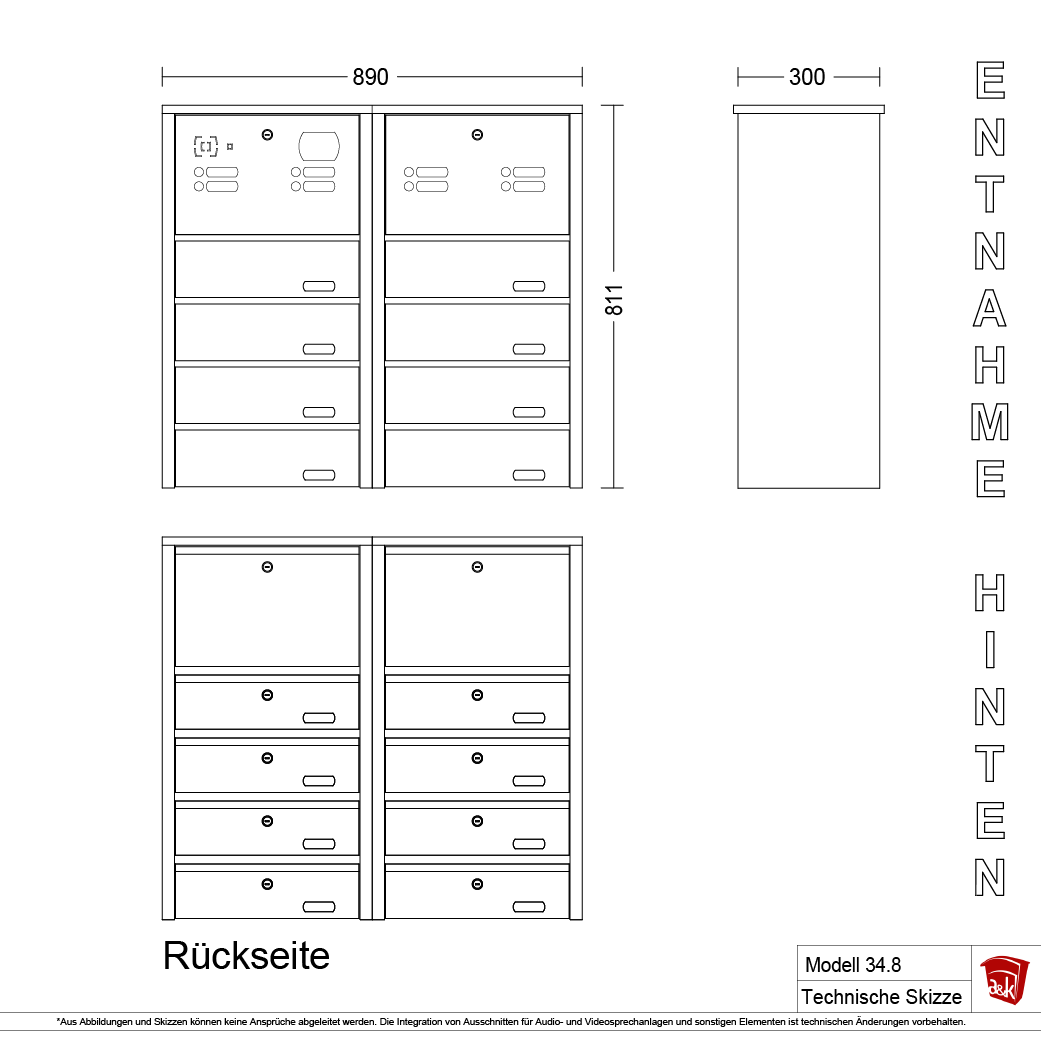 Briefkastenanlage 34.8