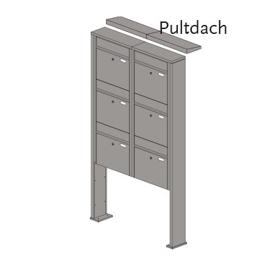 Briefkastenanlage 55.6 Hochformat