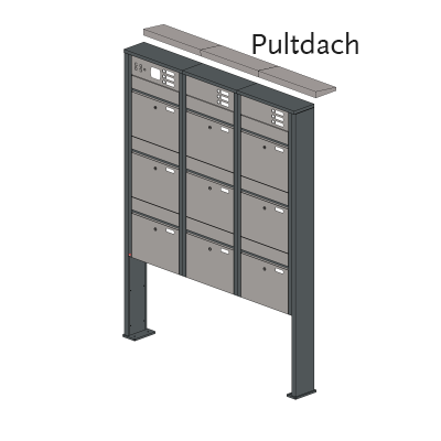 Briefkastenanlage 56.9 Breitformat
