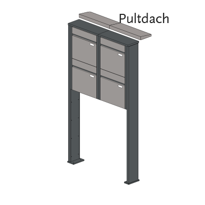 Briefkastenanlage 153.4 Breitformat