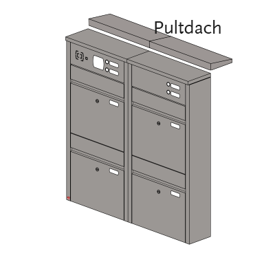 Briefkastenanlage 54.4Z Breitformat