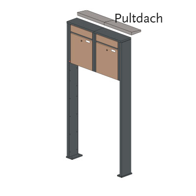 Briefkastenanlage 51.2 Hochformat