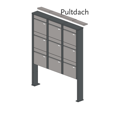 Briefkastenanlage 155.9 Breitformat
