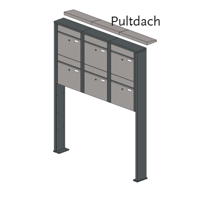 Briefkastenanlage 53.6 Hochformat