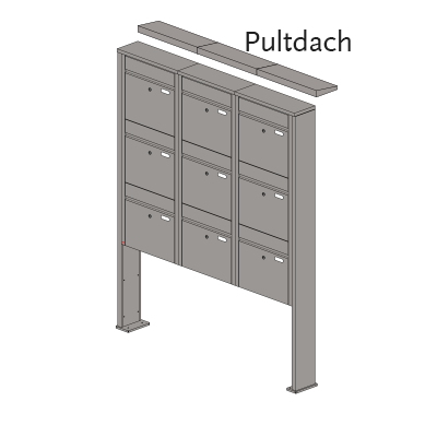 Briefkastenanlage 55.9 Hochformat