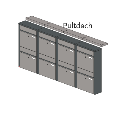 Briefkastenanlage 53.8Z Hochformat