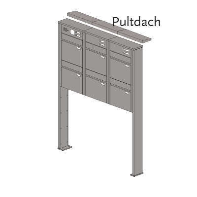Briefkastenanlage 154.6 Hochformat