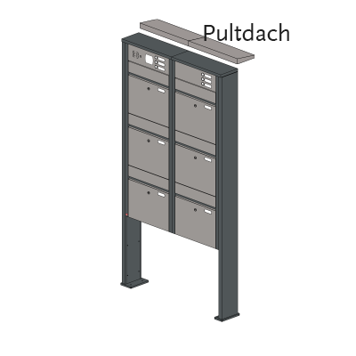 Briefkastenanlage 56.6 Breitformat