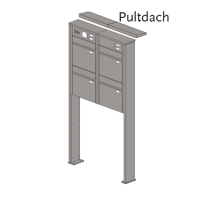 Briefkastenanlage 154.4 Hochformat