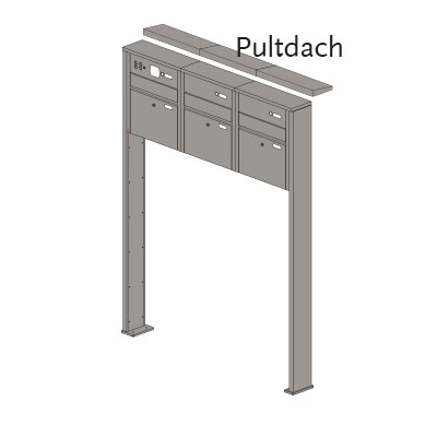 Briefkastenanlage 52.3 Hochformat