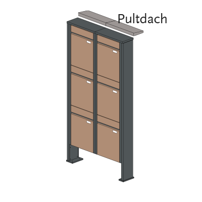 Briefkastenanlage 155.6 Hochformat