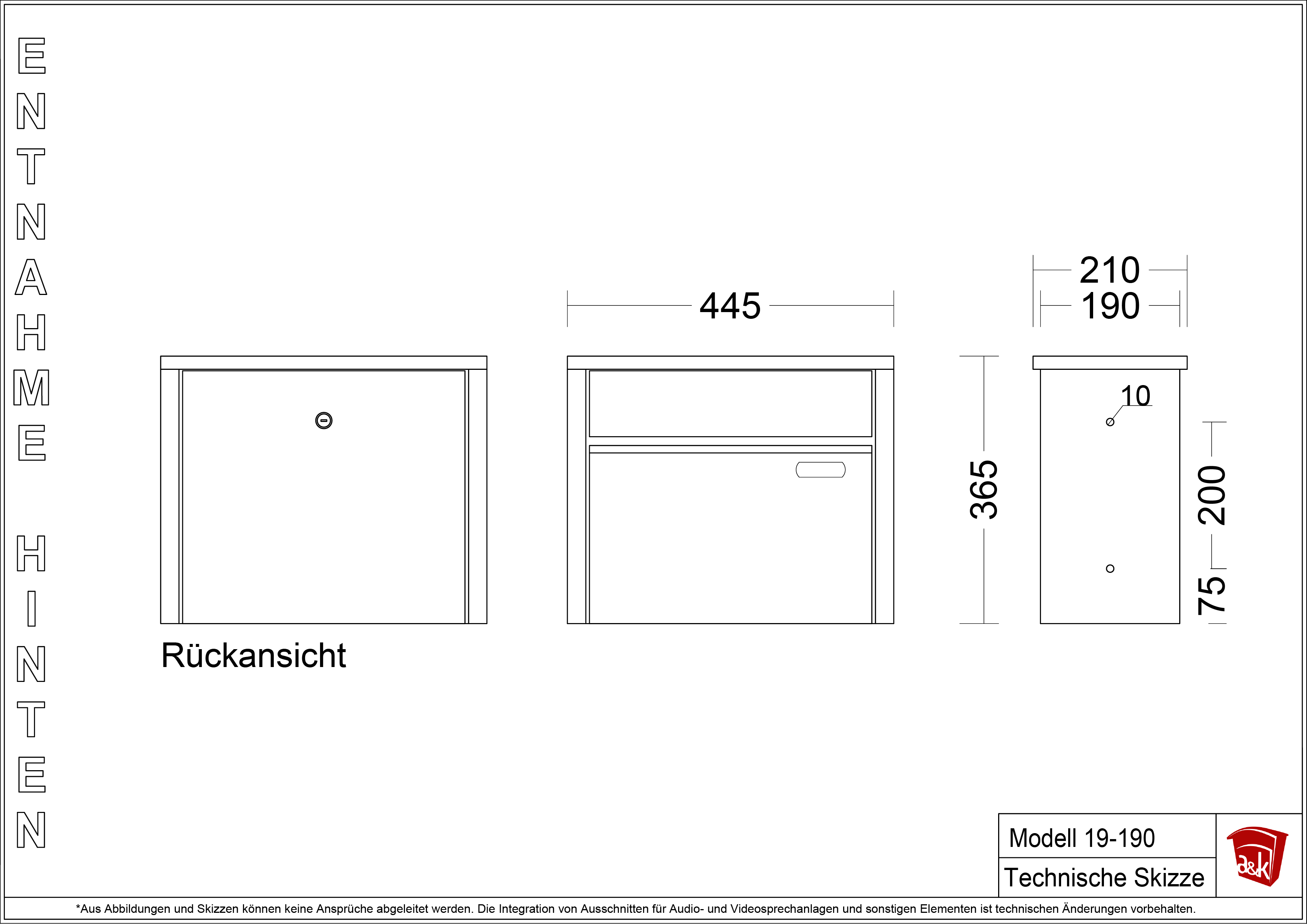 Briefkasten 19.4FZ