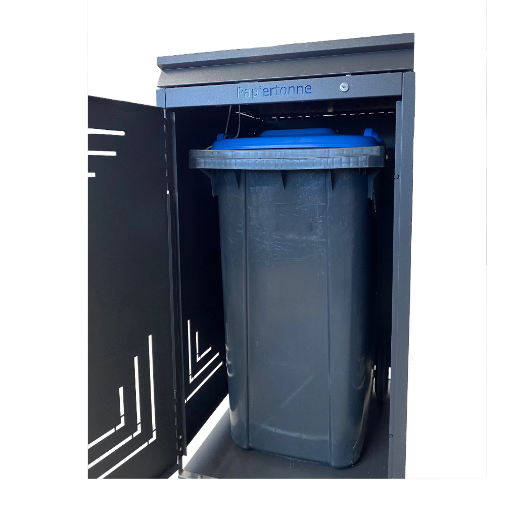 Mülltonnen-Box 240 L RAL-Farbe nach Wahl 4-fach