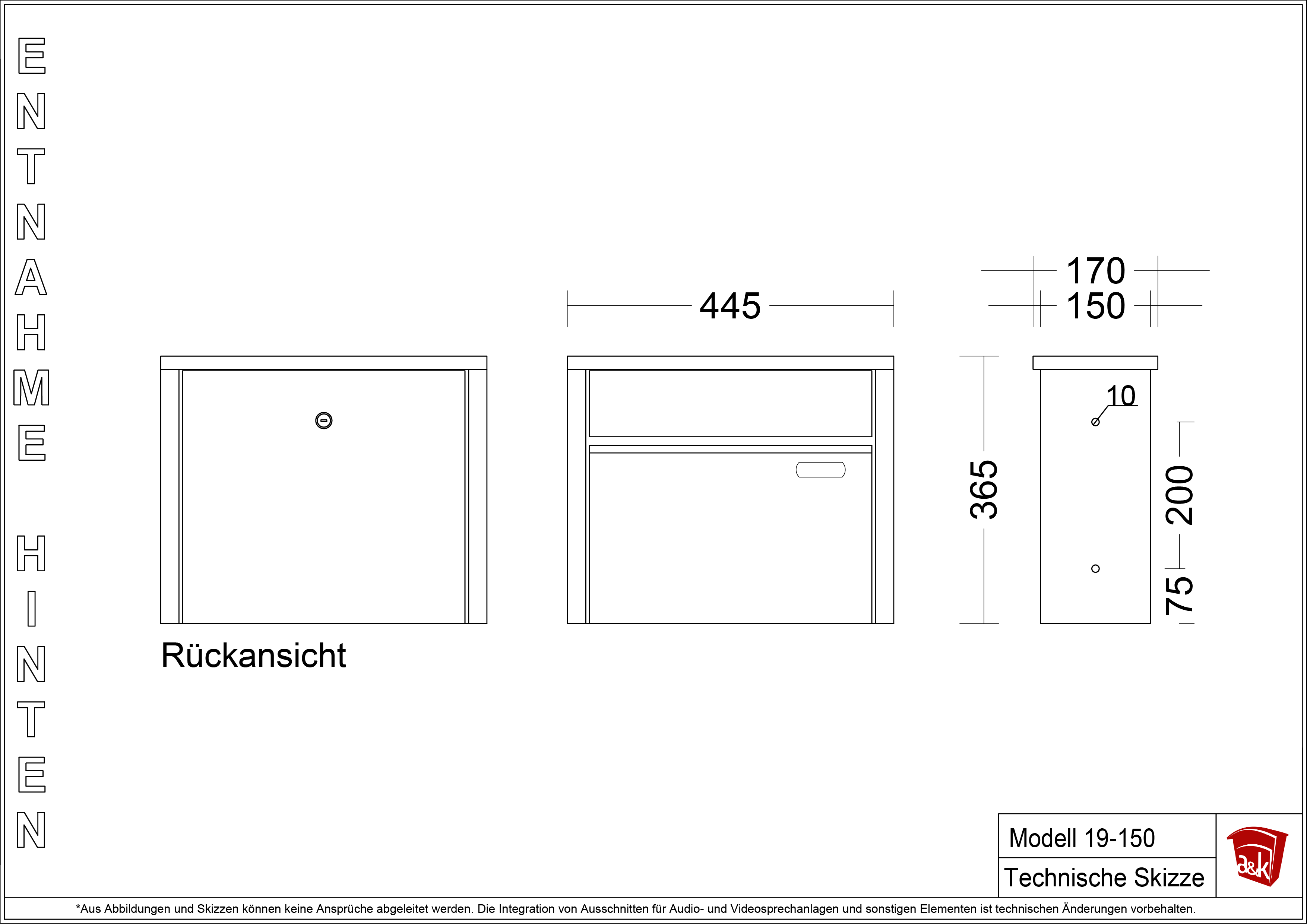 Briefkasten 19.4FZ
