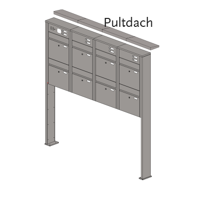 Briefkastenanlage 54.8 Hochformat